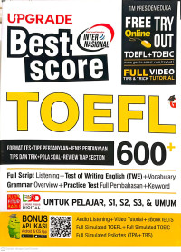 Image of UPGRADE Best score 600 TOELF